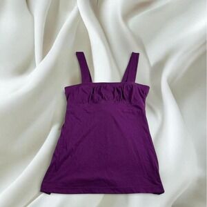 Charlotte Russe purple tie back babydoll tank top y2k vintage mcbling